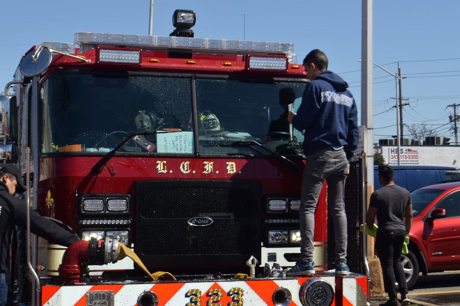 Fundraising at the Woodmere Fire Department car wash Herald Community